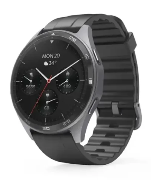 HAMA Smartwatch 7010 antracit / múdre hodinky / 1.43 "AMOLED / GPS / vodeodolné / IP68 / BT 5.3 (178618)