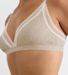 Dámske nohavičky GO Ribbed R Bralette - GRAY - St. béžová M013 - SLOGGI GRAY S