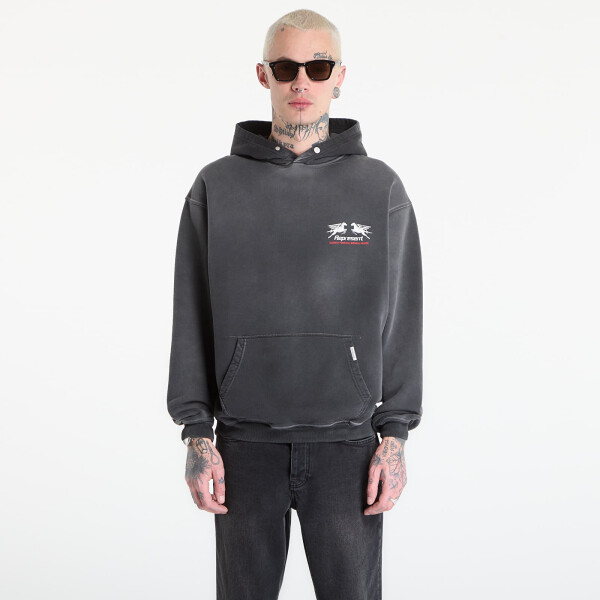 Mikina REPRESENT 24 Hour Service Hoodie UNISEX Stained Black L