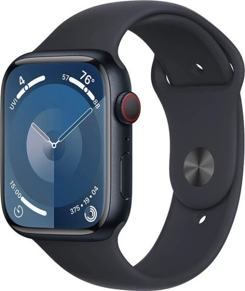 Apple Watch Series 9 GPS + Cellular, 45mm Koperta z aluminium w farbaze północy z paskiem sportowym w farbaze północy - M/L