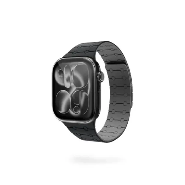 Epico Magnetic+ Silicone magnetický remienok pre Apple Watch 42/44/45/46/49mm čierna (63418101300005)