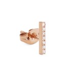 Daniel Wellington Bronzová single náušnice Tyčinka s kryštálmi DW00400860