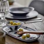 Bloomingville Oválny tanier Ever Black