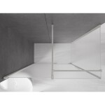 MEXEN/S - Velár sprchovací kút, posuvné dvere 150 x 80, dekor, nikel kartáčovaný 871-150-080-31-97