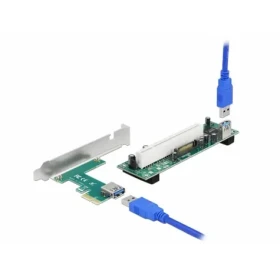 DeLock Riser karta PCI Express x1 na PCI 32Bit / Riser karta / flexibilný kábel 60 cm (90065)