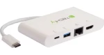 Techly IADAP USB31-DOCK1 biela / Dokovacia stanica / USB-C / HDMI 4K / RJ45 / PD 60W (IADAP USB31-DOCK1)