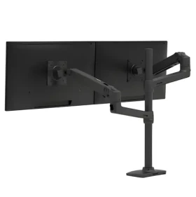 Ergotron LX Dual Stacking Arm Tall Pole čierna / Rameno pre 2 monitory / do 40" / VESA 100x100 / nosnosť 20 kg (45-509-224)