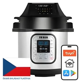 TESLA EliteCook K70 WiFi Duo / Tlakový hrniec a fritéza / WiFi / 2v1 (8595689805210)