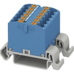 Phoenix Contact 3273156 blok rozvádzača 31.2 mm pružinová svorka modrá 8 ks; 3273156