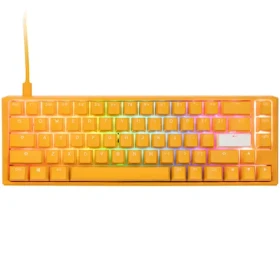Ducky One 3 Yellow Cherry MX-Clear žltá / herná klávesnica / podsvietená / mechanická / drôtová USB-C / US (DKON2167ST-WUSPDYDYYYC1)