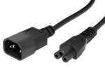 OEM napájací kábel IEC320/C14 - C5 (trojlístok) čierny / Napájací kábel / 1,8 m (19.99.1119)
