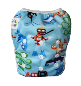 GaGa's Plienkové plavky pre bábätko Modré more (8594197440944)