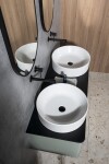 GSI - KUBE X keramické umývadlo na dosku, priemer 45cm, biela ExtraGlaze 942711