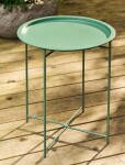 Garden Trading Skladací zahradný stolík Thistle Green Ø 46 cm