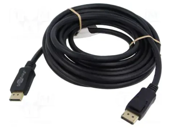 Goobay DisplayPort 2.0/2.1 5m čierna / Kábel / 8K/120Hz / 40 Gbit/s / HDCP 2.2 (74750)