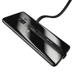 USAMS SJ236 U9 čierna / Dátový kábel / USB-C / 1,5 m / Plochý (SJ236TC01)