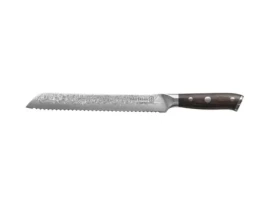 Kohersen Elegance Ebony Wood 72216 / Nôž na chlieb / 22,9 cm / damašková oceľ / rukoväť ebenové drevo (72216)