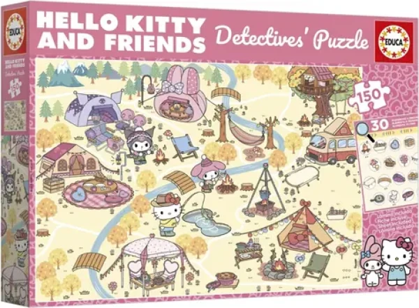 Educa Detektívne puzzle Hello Kitty Priatelia