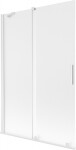 MEXEN/S - Velar dvojkrídlová posuvná vaňová zástena 120 x 150, dekor, biela 896-120-000-31-20