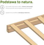 KLUPS Postieľka drevená s vyberateľnými priečkami Frank Natural 120x60 cm