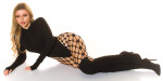 Sexi sieťované pančuchy R39154 čierne - In-Stylefashion UNI