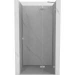 MEXEN/S - Lunar sprchové dvere krídlové pravé 90, transparent, nikel kartáčovaný 834-090-000-97-00-P