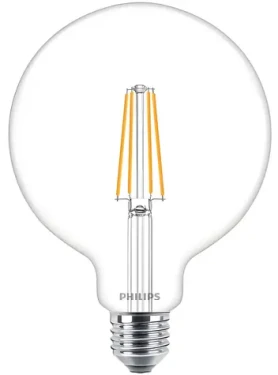 Philips MASTER Value LEDBulb G120 E27 / LED žiarovka / stmievateľná / 5,9 W náhrada 60W / 806lm / 2700K / číra (SKL000383811)