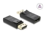 DeLock DisplayPort (M) - HDMI (F) čierna / Video adaptér / aktívna / podpora HDR10 / podpora 1080p (61084)