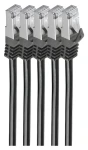 Shiverpeaks CAT7 S/FTP 1m čierna / Patch kábel / RJ-45 (BS75511-S-SET5)
