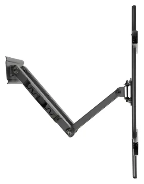 Brateck LPA36-443 čierna / Výsuvný nástenný držiak pre TV 32-75" / polohovateľný / nosnosť 50 kg / VESA 400x400 (BRLPA36443)