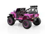 Mamido Mamido Elektrické autíčko Buggy BIG FOOT 4x4 ružové 24V | 800W | 60 kg | EVA | LED | 2,4 Ghz | ECO koža