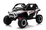 Mamido Mamido Elektrické autíčko Buggy UTV KCK 4x4 biele 24V | 800W | 50 kg | EVA | LED | 2,4Ghz | ECO koža