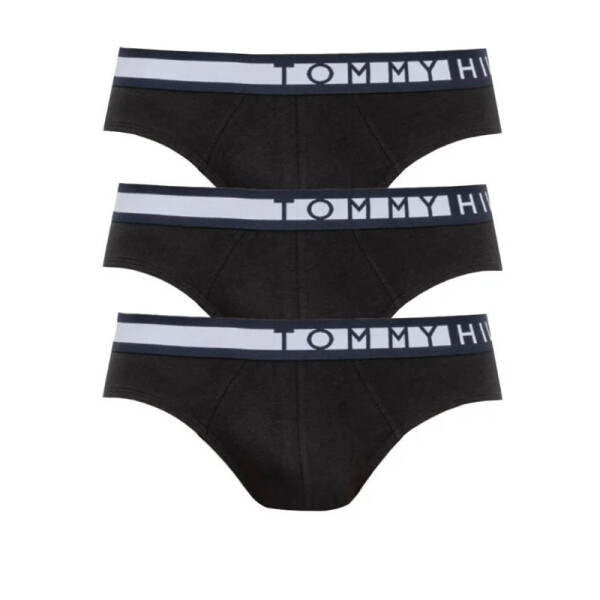 Pánske nohavičky 3PACK UM0UM01227 Čierna s bielou - Tommy Hilfiger S/M černá s bílou