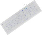Keysonic KSK-8031INEL-Wh biela / Priemyselná klávesnica / Silikón / 110 kláves / nemecké rozloženie (60798)