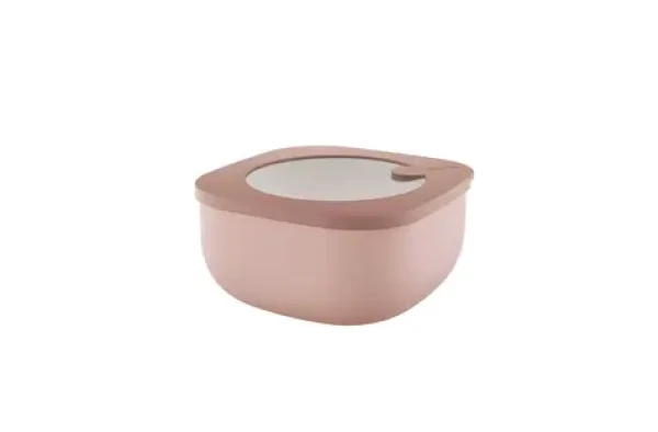 Guzzini Eco Store More ružová / Plytká dóza na potraviny / 975 ml / 16x16x7, 8 cm (170720251)