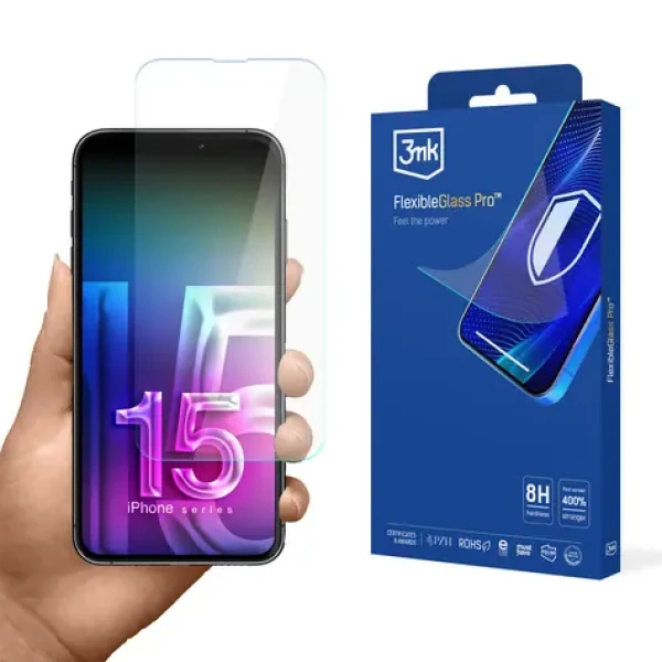 3mk FlexibleGlass Pre Hybridné sklo pre Apple iPhone 15 (5903108661034)