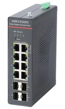 HIKVISION DS-3T1512HP-SI-8P4F / Switch / 8x Gigabit PoE (90W) / 4X Gigabit SFP / 300W / priemyselný (DS-3T1512HP-SI-8P4F)