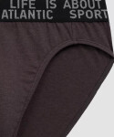 Nohavičky Atlantic 3MP-209/25 A'3 S-2XL šedočervenohnědá L