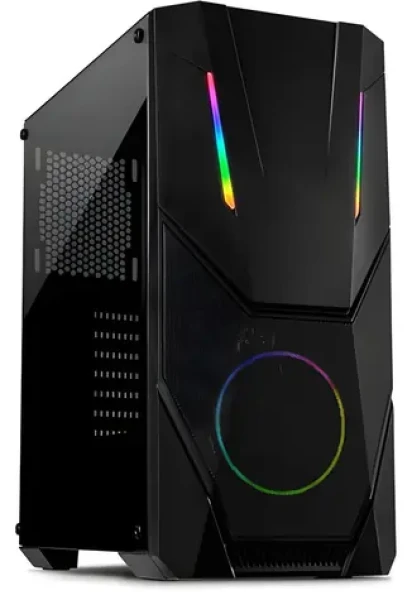 Inter-tech IT-3303 Hornet čierna / Skriňa / ATX / priehľadná bočnica / 1x 120mm ARGB / bez zdroja (88881340)