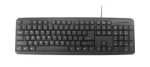 Gembird KB-U-103 (US) čierna / štandardná klávesnica / USB / US rozloženie (KB-U-103)