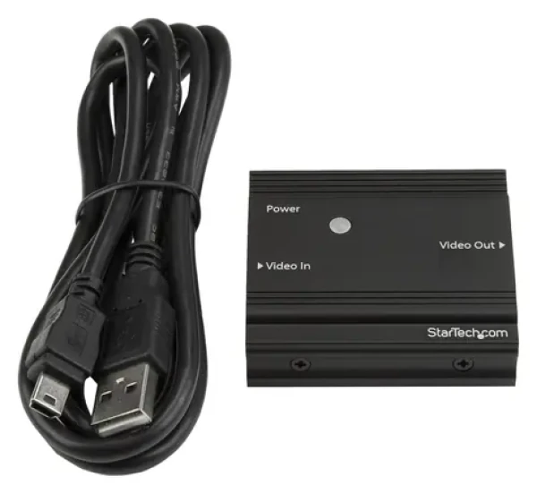 StarTech HDMI Signal Booster čierna / HDMI zosilňovač signálu / 4K 60Hz / USB napájanie / 7.1 audio (HDBOOST4K)