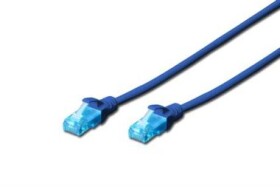 DIGITUS Ecoline Patch Cable modrý 3m / UTP / CAT 5e / AWG 26:7 (DK-1512-030/B)