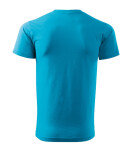 Ťažké nové tričko unisex tyrkysové 2XL