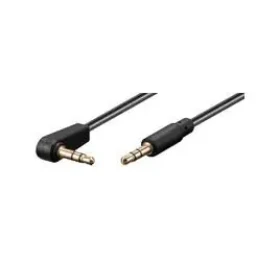 MicroConnect Slim audio kábel 3-pin Jack 3.5mm 90 ° uhol - Jack 3.5mm 1m čierna (AUDLL1A)
