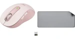 Logitech M650 ružová + Studio Series Mid Grey / Bezdrôtová myš + podložka / 2.4 GHz / Bluetooth / 1x AA