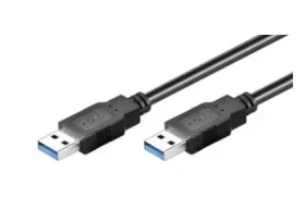 MicroConnect kábel USB3.0 A (M) - USB3.0 A (M) / 1m / čierna (USB3.0AA1B)