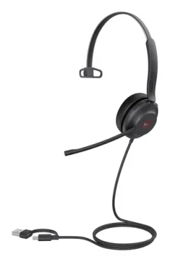 Yealink UH37 Mono (MS Teams) čierna / Mono náhlavná súprava / mikrofón / USB-C USB-A / kábel 1,2 m (1308142)
