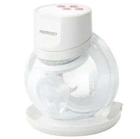 Momcozy S12 PRO+ biela, priehľadná / Odsávačka mlieka / elektrická / LED displej / USB-C / 45 dB (BP335-WH70000B12106-A)