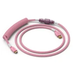 Glorious Coiled Cable ružová / USB-C (M) - USB-A (M) / 1.37 m (GLO-CBL-COIL-PP)