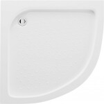 MEXEN - Štvrťkruhová vanička 80x80, biela 47108080